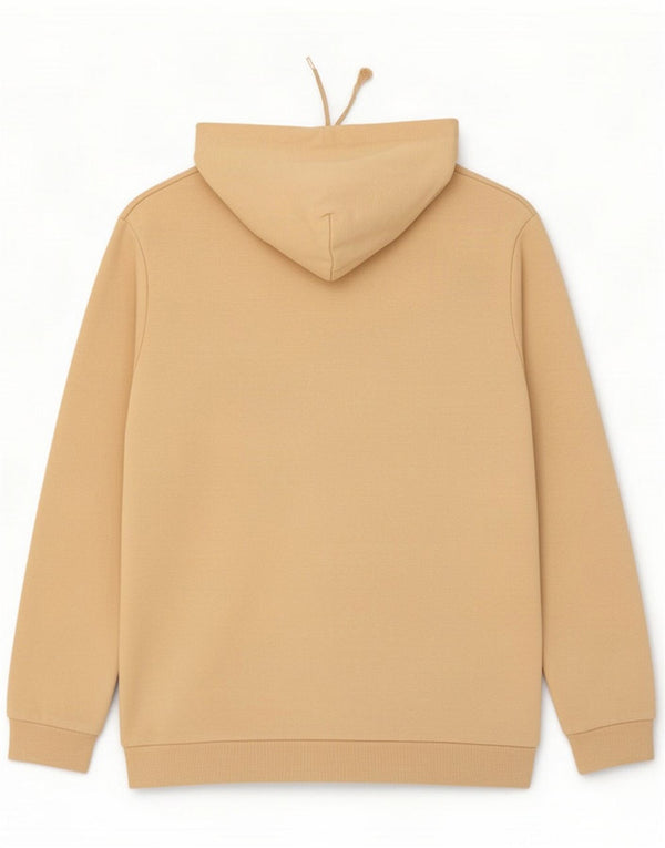 Puma Felpa con cappuccio grafica da uomo grande in cotone beige