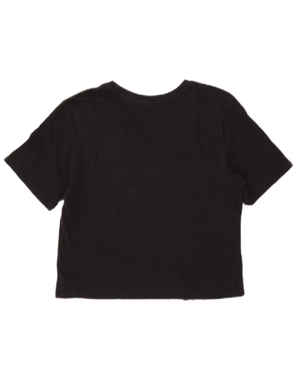 T-shirt grafica corta Nike da donna con taglio atletico, taglia piccola, UK 10, nera