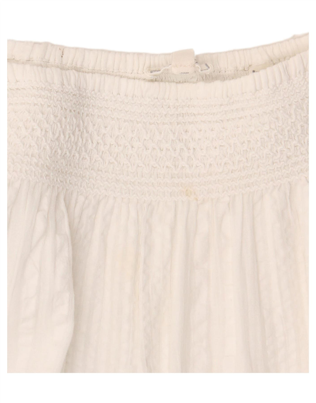 Camicetta oversize da donna con maniche a 3/4 Fat Face Top UK 16 Grande cotone bianco