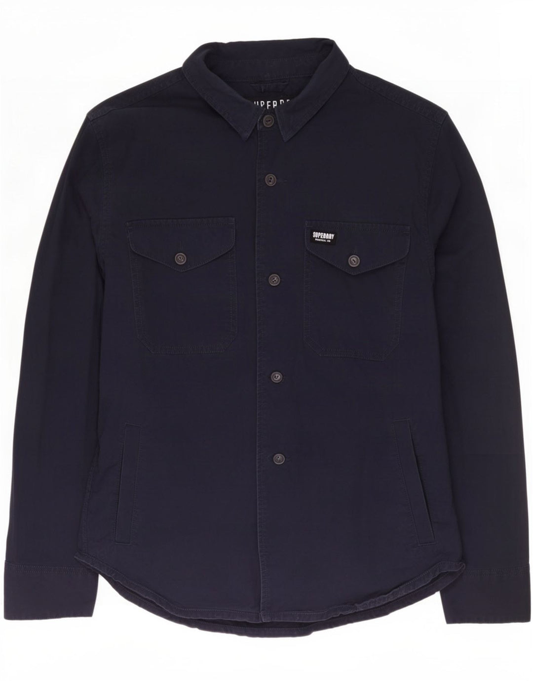 Camicia da uomo Superdry XL in cotone blu navy