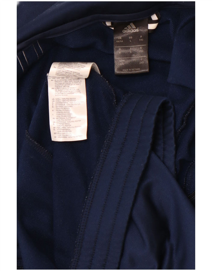 Giacca da tuta da uomo ADIDAS UK 44/46 Large in poliestere blu navy