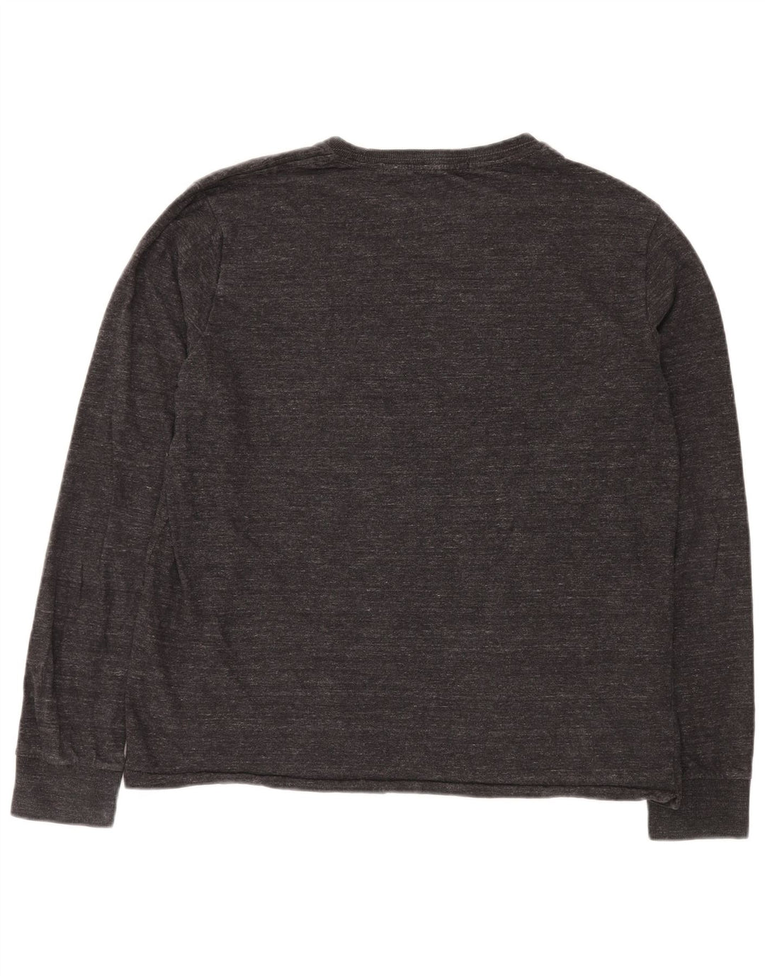 Top da uomo a maniche lunghe SUPERDRY 2XL cotone chiazzato grigio