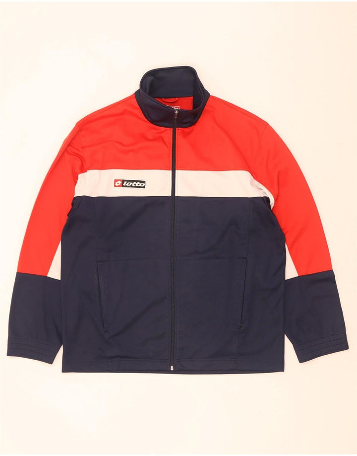 Giacca da ginnastica da uomo Lotto grande color block multicolore