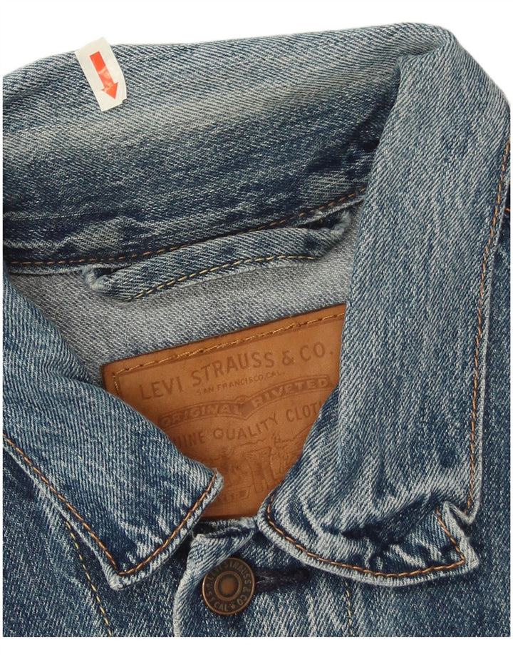 Giacca di jeans da uomo Levi's UK 38 Cotone blu medio