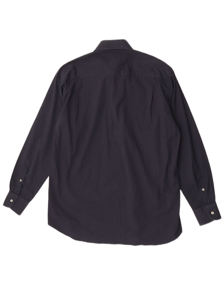 Maglia da golf da uomo Paul & Shark taglia 42 grande cotone blu navy