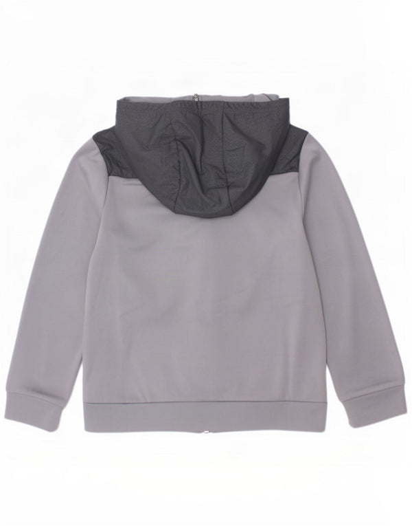 Maglione con cappuccio e zip per ragazzi Under Armour 7-8 anni piccolo poliestere grigio