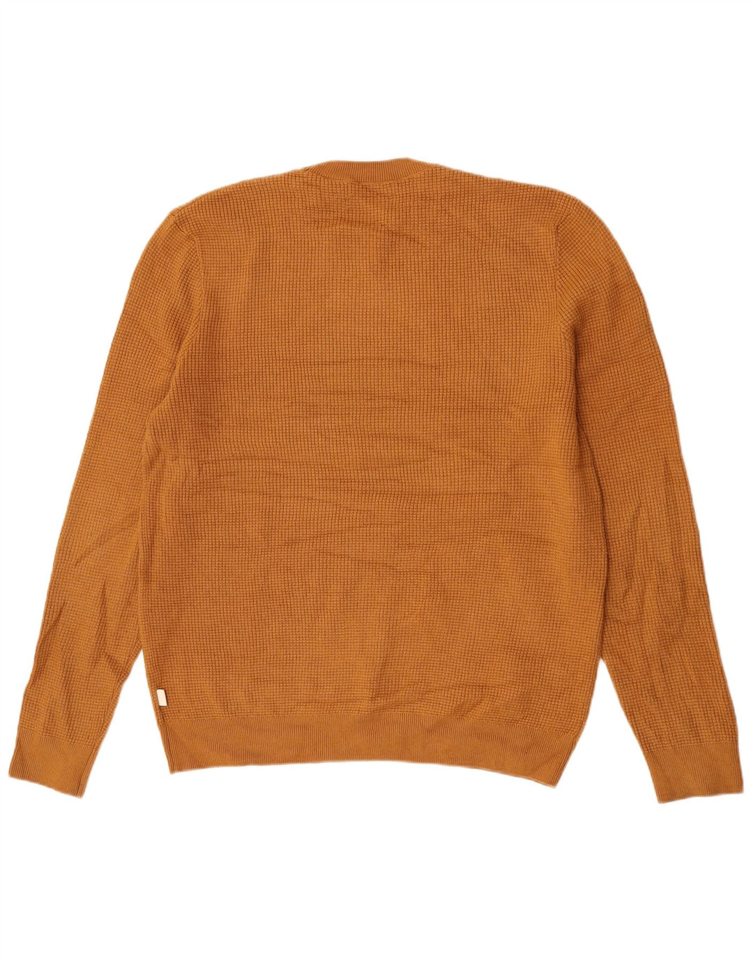 Maglione maglione girocollo da uomo Marks & Spencer grande cotone beige