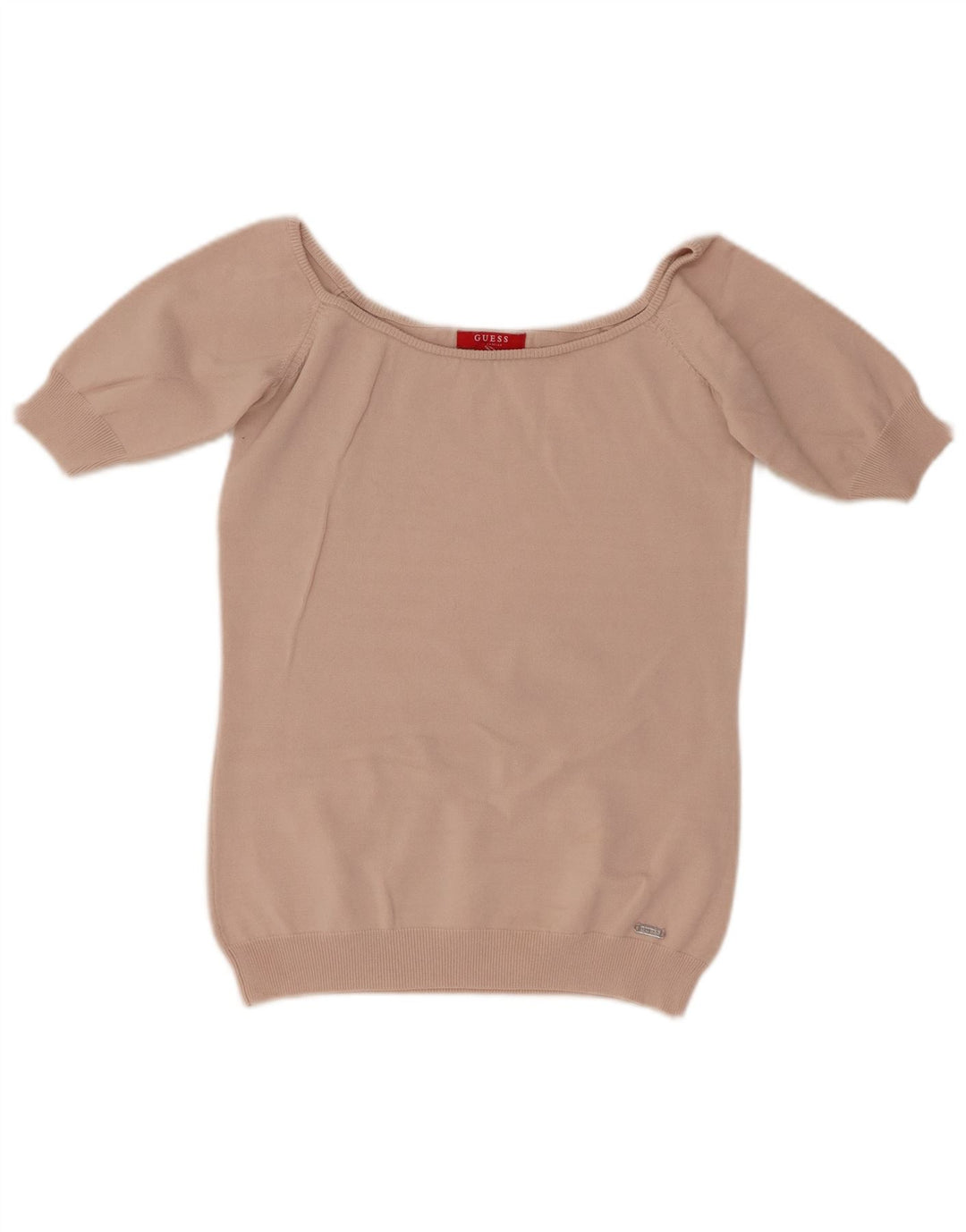 Top corto da donna Guess in camicetta UK 12 Viscosa rosa medio