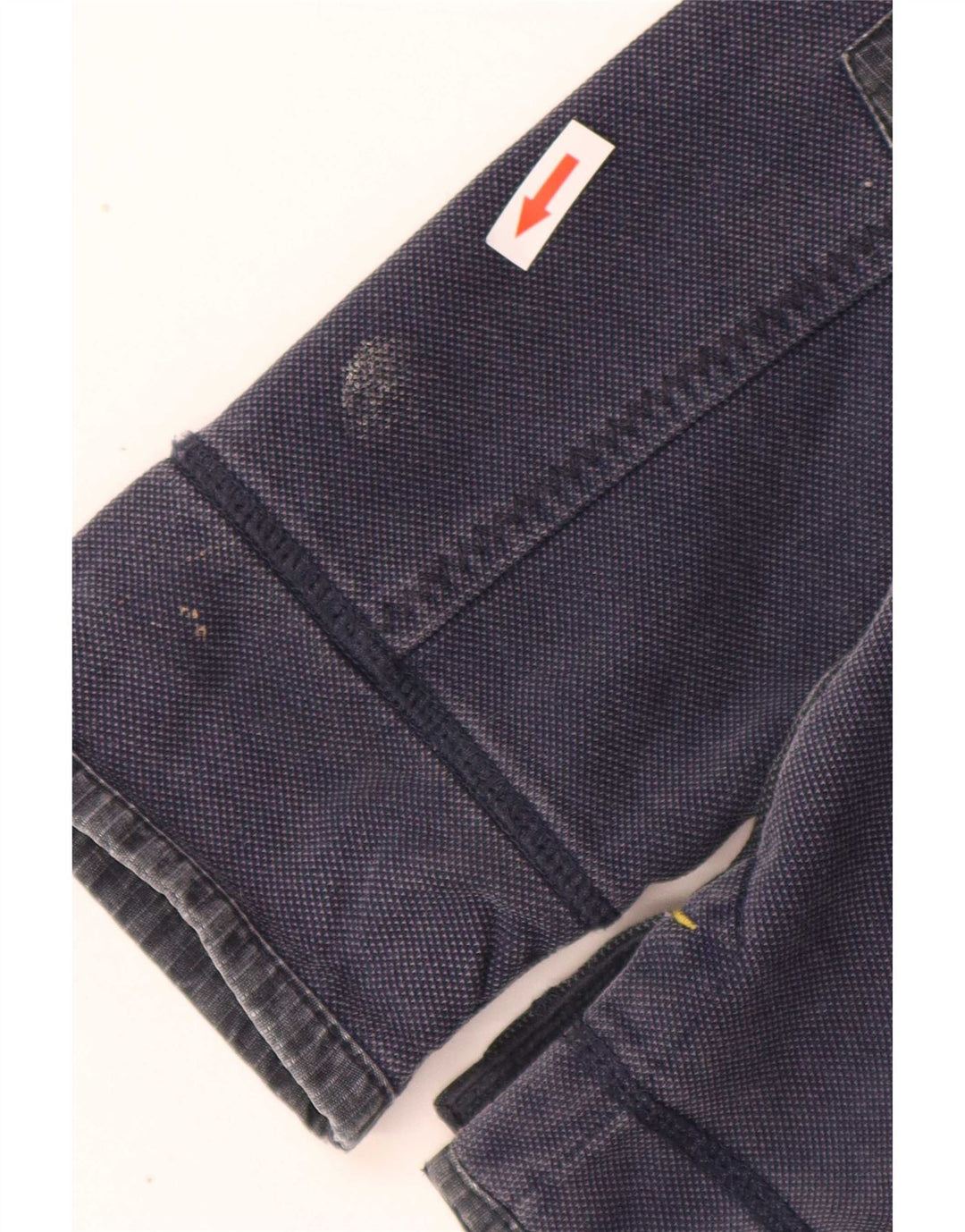 Felpa da uomo con collo con zip Fat Face, maglione medio, blu navy, color block