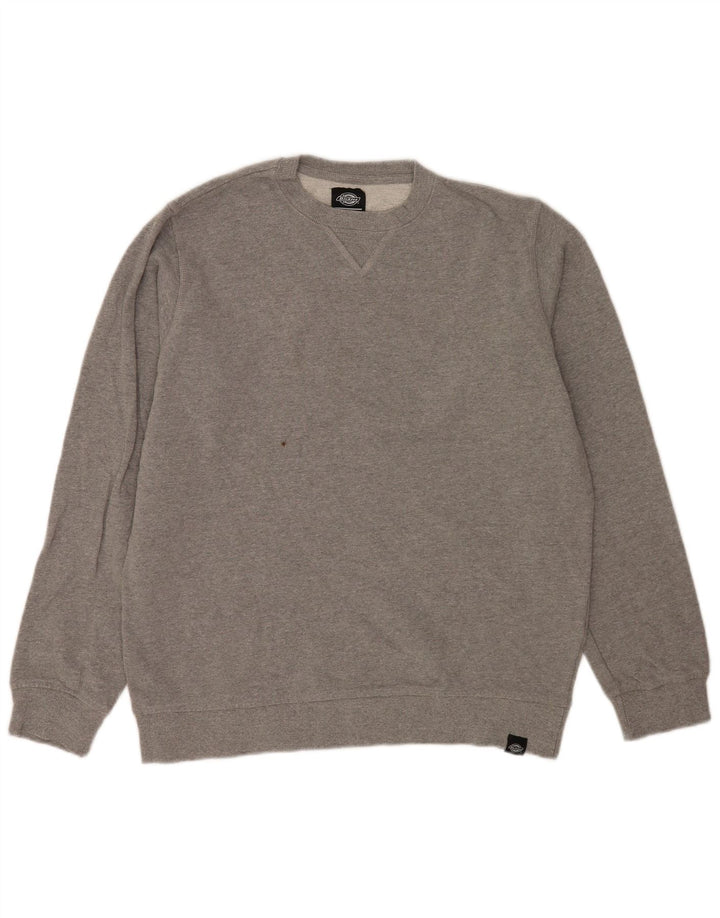 Dickies Felpa da uomo Maglione grande in cotone grigio