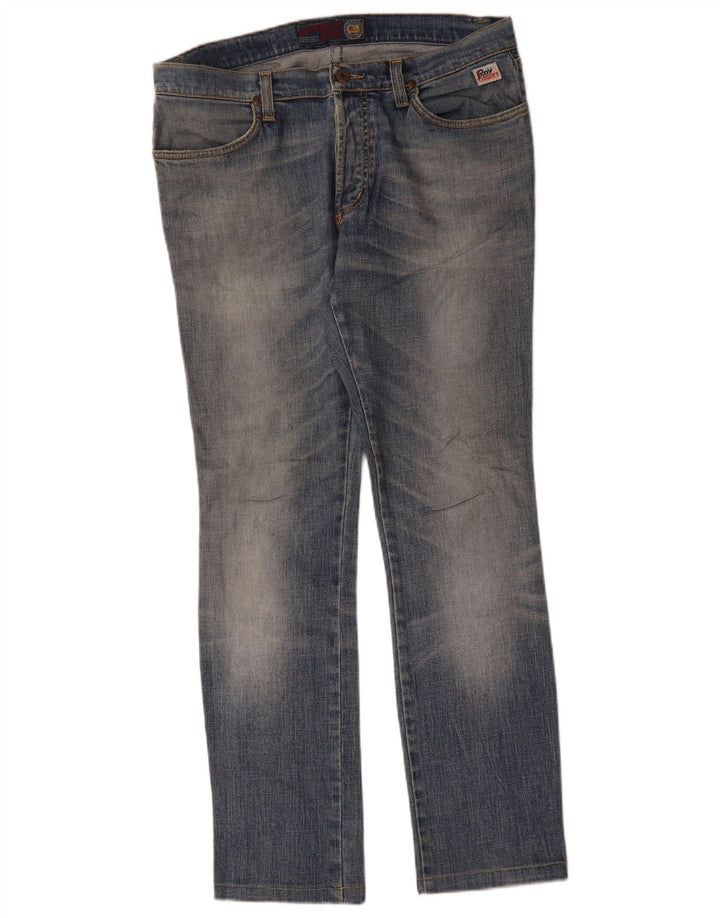 Jeans slim da donna Roy Rogers W34 L30 cotone blu