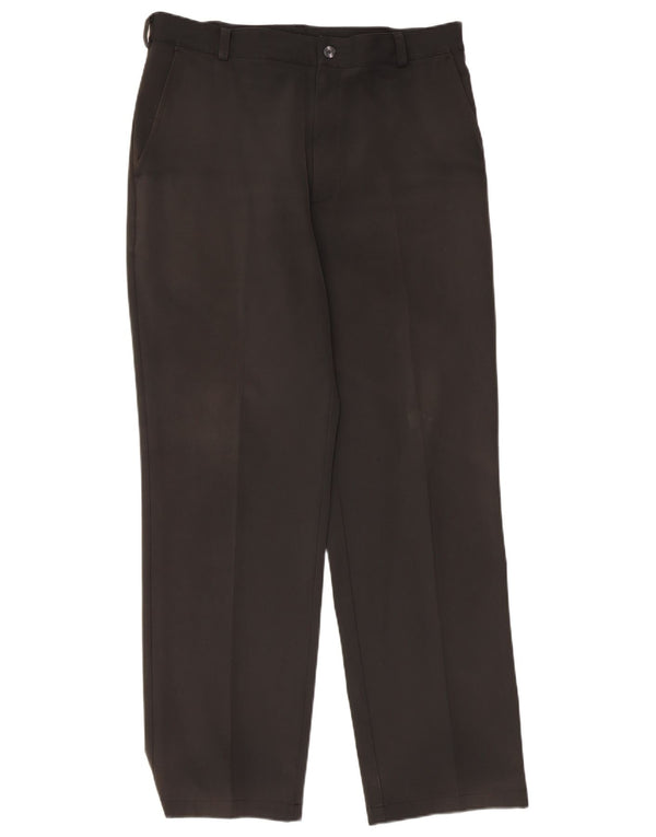 Pantaloni chino dritti da uomo Nike W34 L32 poliestere nero