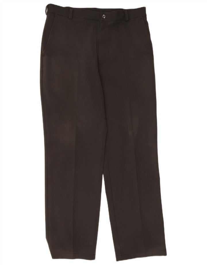 Pantaloni chino dritti da uomo Nike W34 L32 poliestere nero