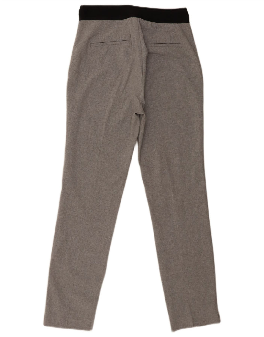 Pantaloni chino slim da donna Zara piccoli W26 L27 poliestere grigio