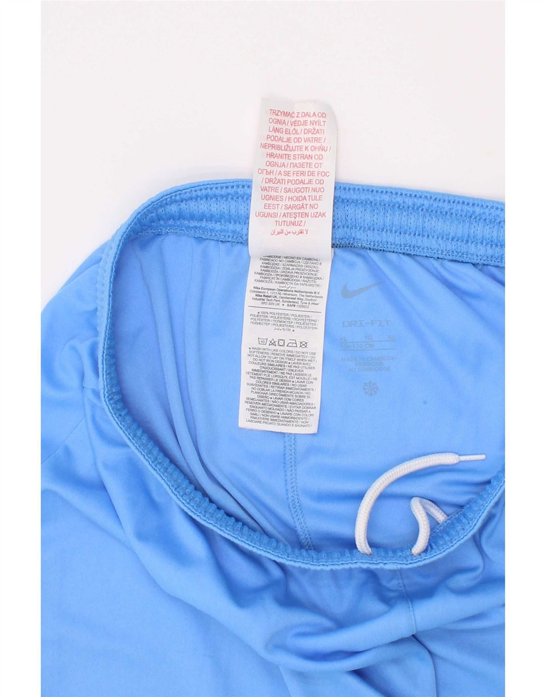 Pantaloncini sportivi Nike da ragazzo Dri Fit 13-14 anni XL blu poliestere
