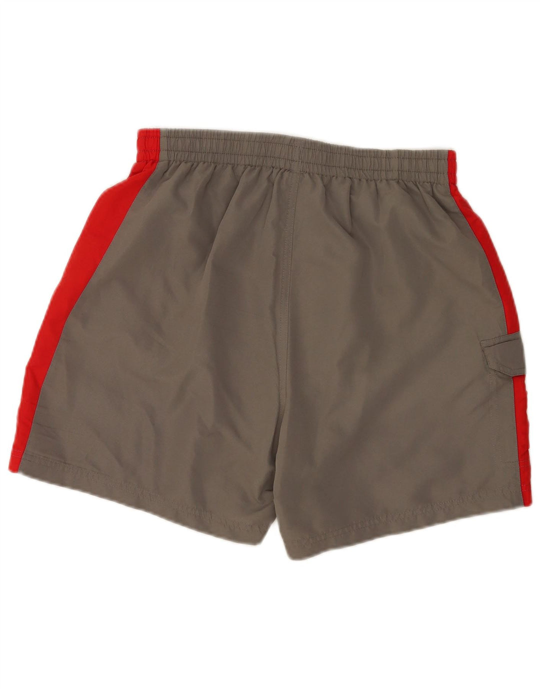 Pantaloncini sportivi da uomo Fila Large in poliestere color block grigio