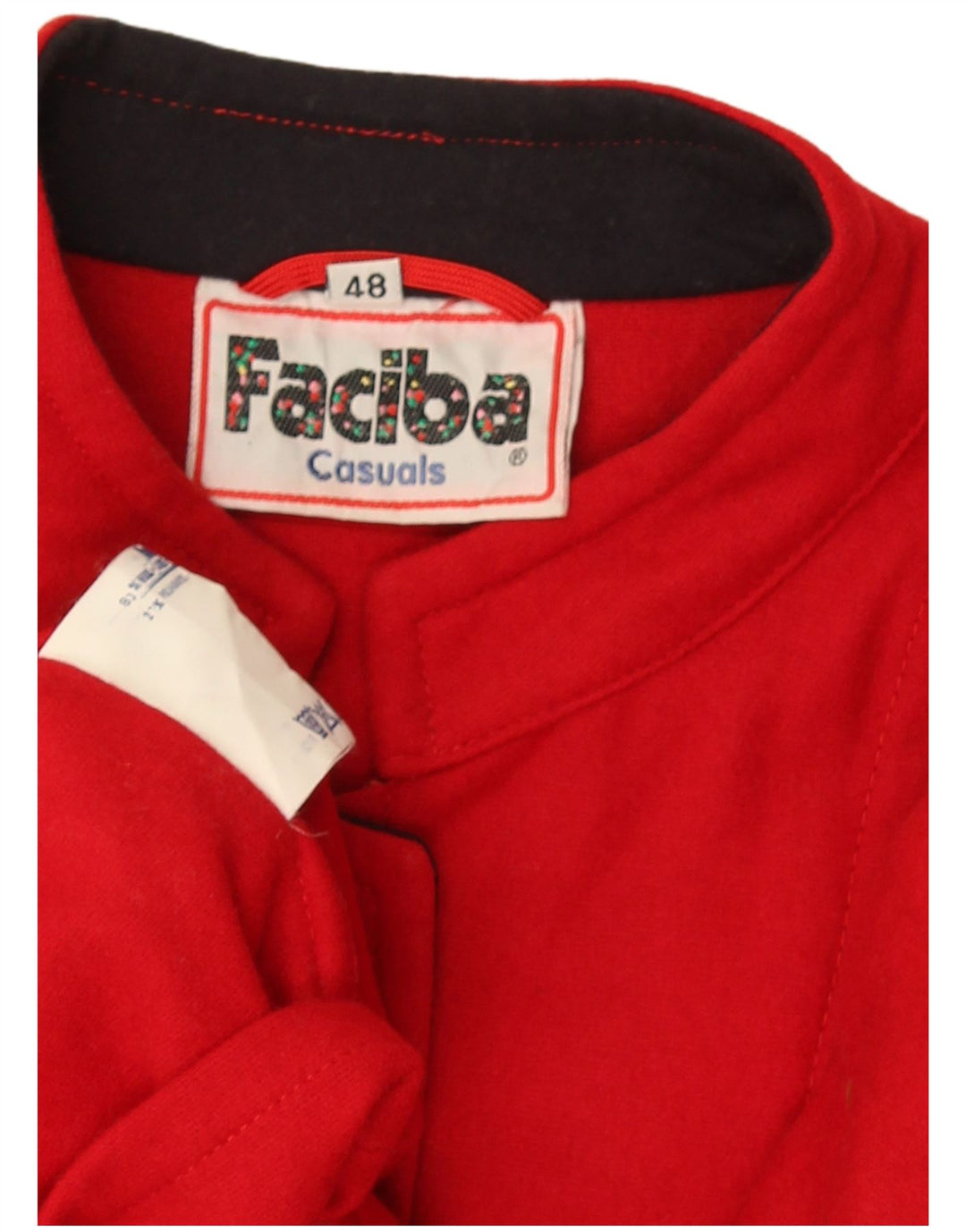 Giubbotto Bomber Oversize Donna Faciba IT 48 XL Rosso Lana