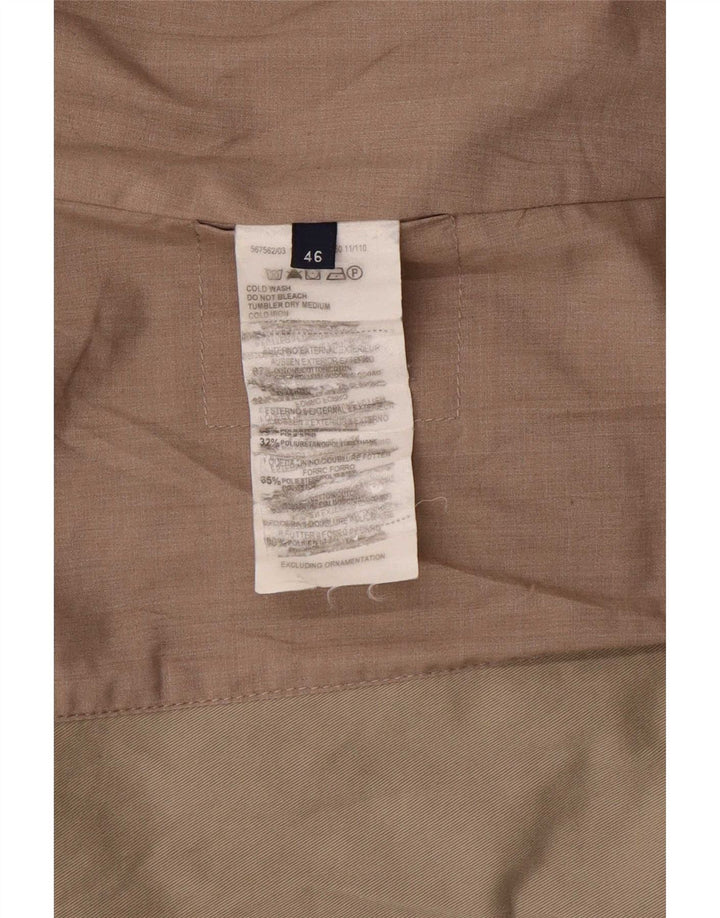 Giacca Blazer 2 Bottoni Donna Trussardi Jeans IT 46 Large in Cotone Beige