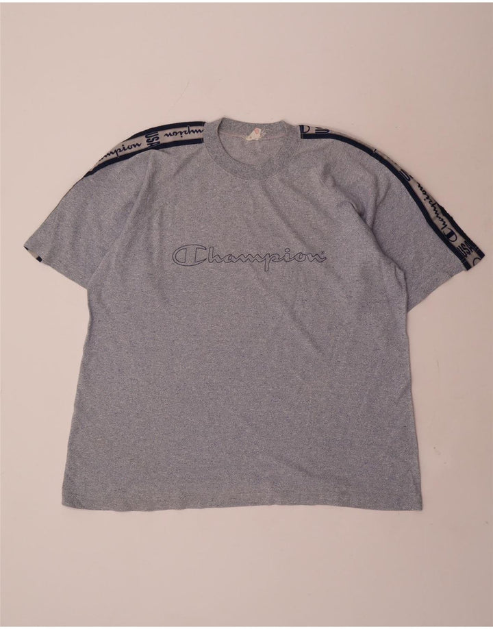 T-shirt grafica da uomo Champion Top 2XL Blu navy chiazzato