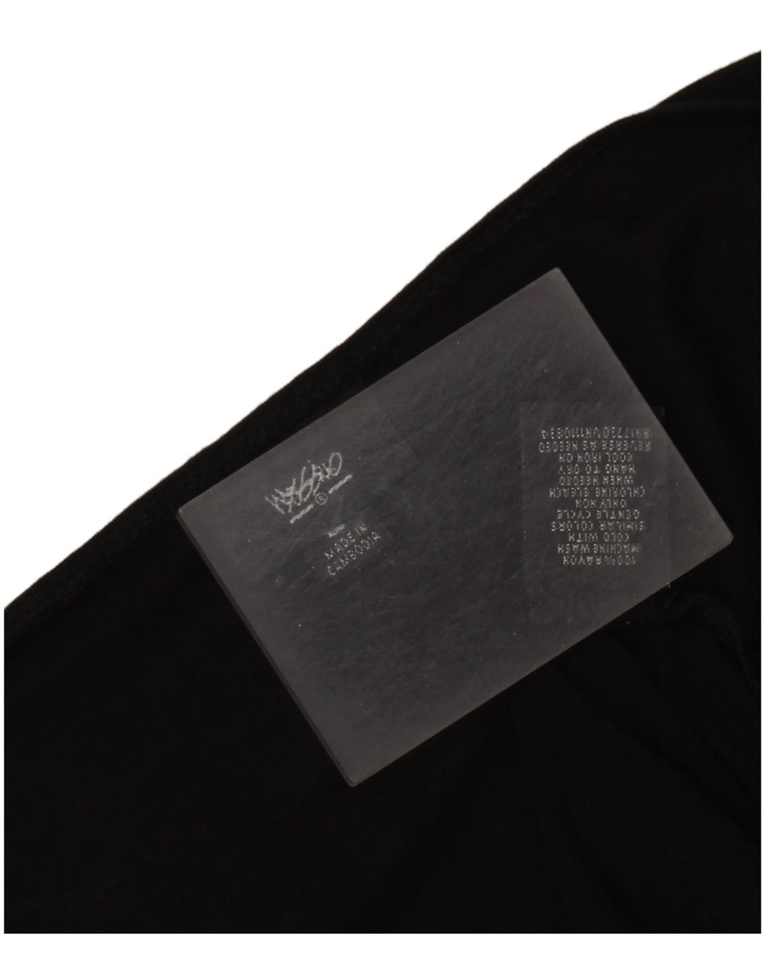 MOSSIMO Abito da donna a trapezio con maniche a 3/4 UK 14 Large Rayon nero