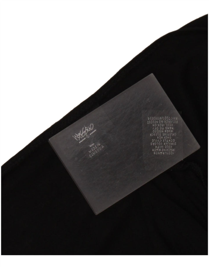 MOSSIMO Abito da donna a trapezio con maniche a 3/4 UK 14 Large Rayon nero