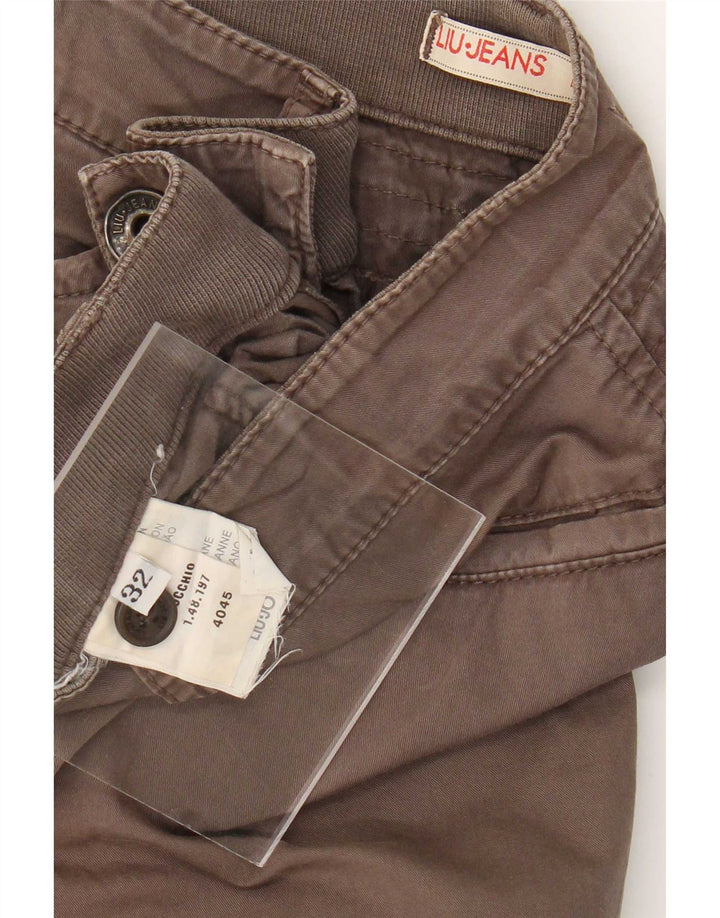 Liu Jo Bermuda da donna grandi W32 Marrone Cotone