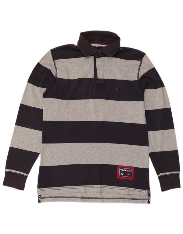 Polo da rugby da uomo Tommy Hilfiger Small Blu Navy Colourblock
