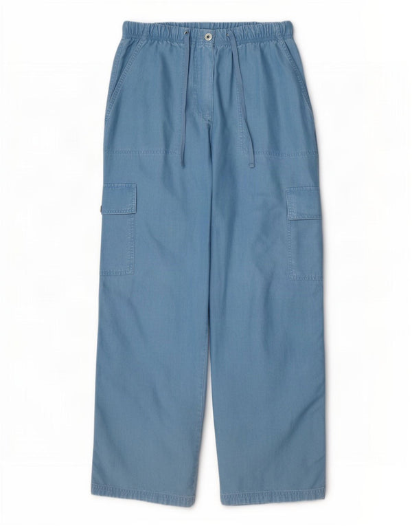 Pantaloni cargo larghi da donna Marks & Spencer UK 14 medi W30 L29 blu