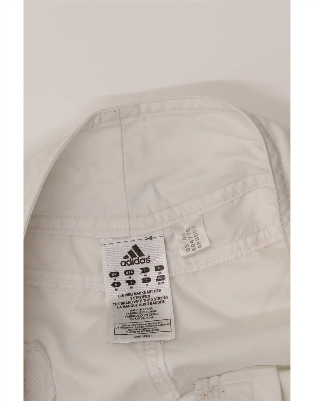 Pantaloncini da bagno grafici da uomo Adidas in poliestere floreale bianco medio