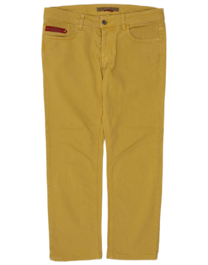 Jeans cropped da uomo UNLIMITED W31 L25 cotone giallo