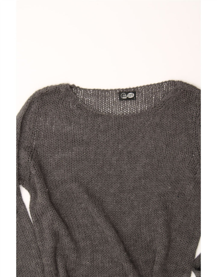 CHEAP MONDAY Womens Boat Neck Jumper Sweater UK 16 Large Grey Vintage Cheap Monday and Second-Hand Cheap Monday from Messina Hembry 