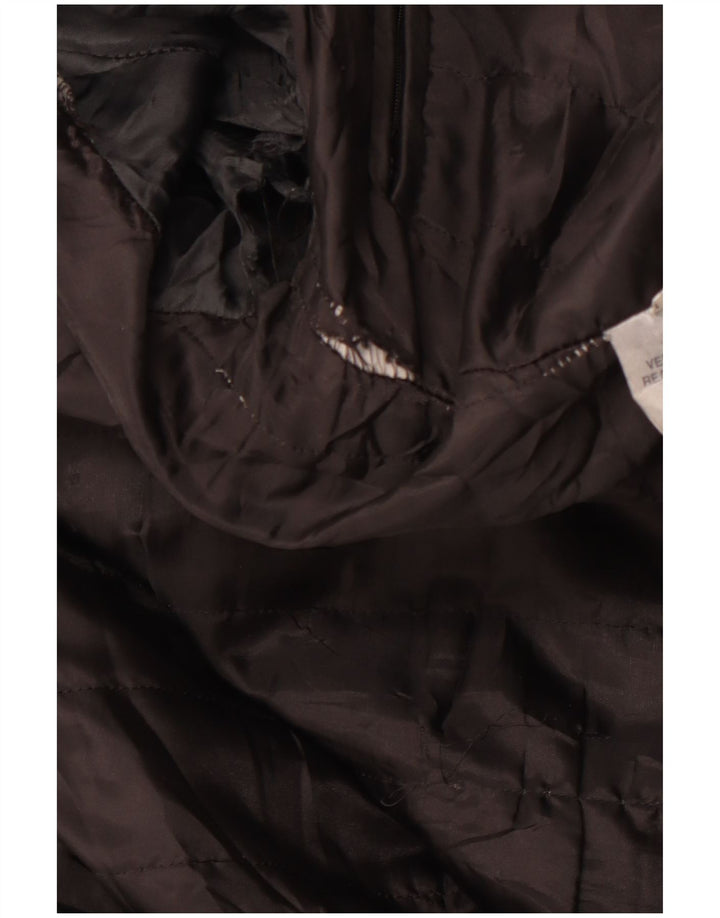 Giacca da pilota in pelle da uomo VINTAGE IT 54 2XL Pelle nera