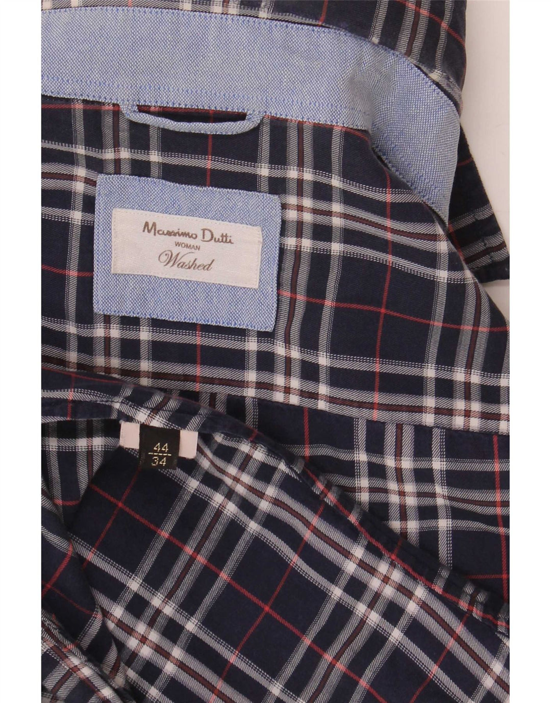 Camicia da donna Massimo Dutti EU 34 XS Blu navy a quadri