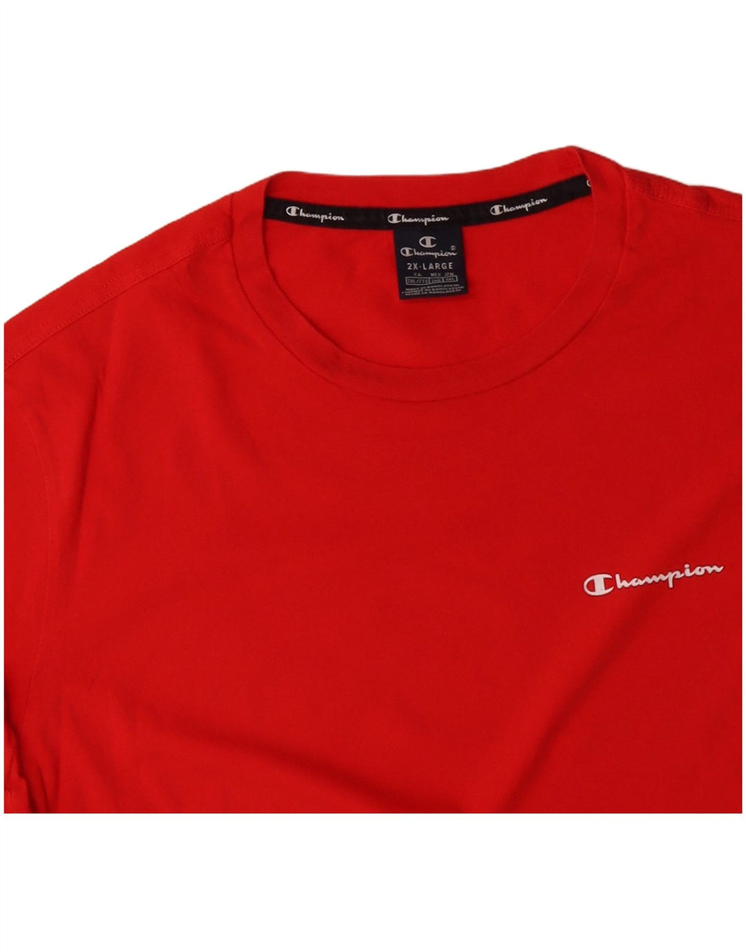 T-shirt da uomo CHAMPION Top 2XL in cotone rosso