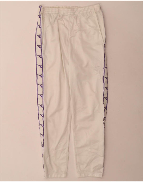 Pantaloni da tuta grafici da donna Diadora UK 10 Small Poliestere bianco