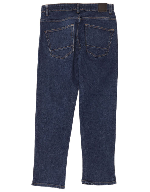 Jeans dritti da uomo Bench W30 L30 in cotone blu navy