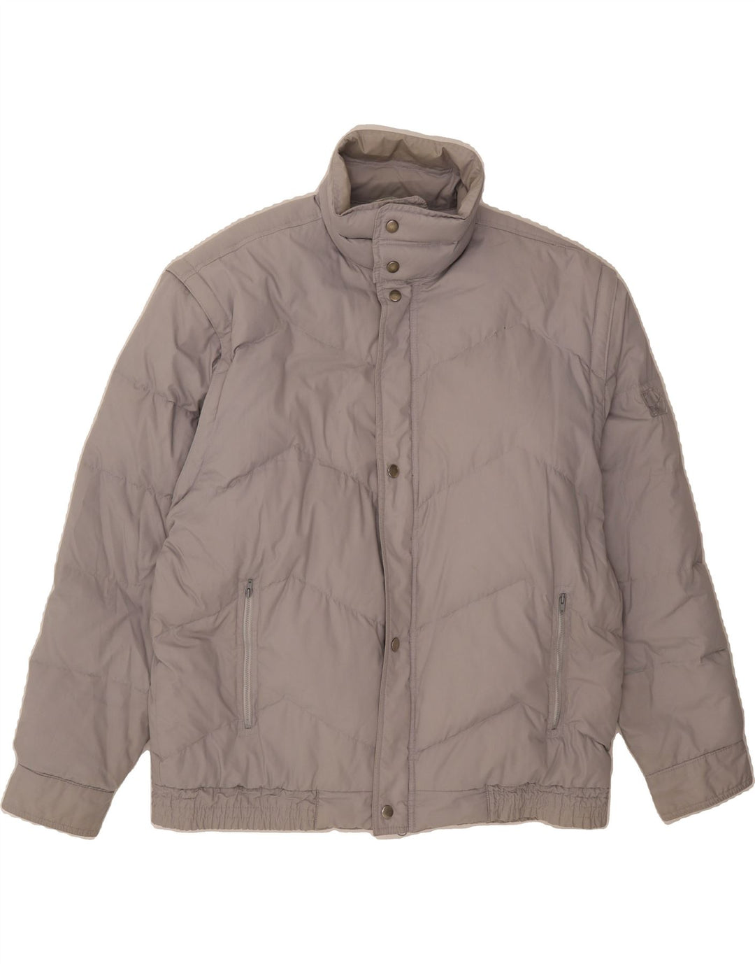 RODEO Mens Padded Jacket UK 38 Medium Grey Polyester Vintage Rodeo and Second-Hand Rodeo from Messina Hembry 