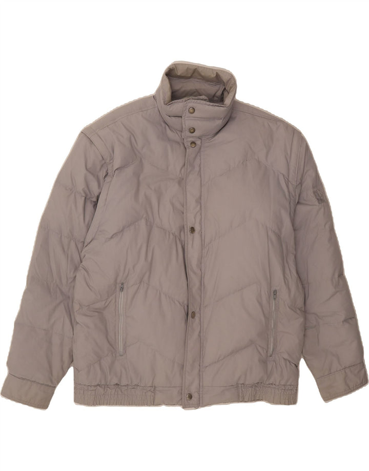 RODEO Mens Padded Jacket UK 38 Medium Grey Polyester Vintage Rodeo and Second-Hand Rodeo from Messina Hembry 