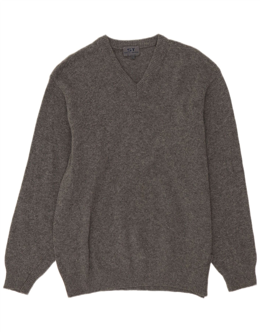 SERGIO TACCHINI Maglione da uomo con scollo a V grande grigio