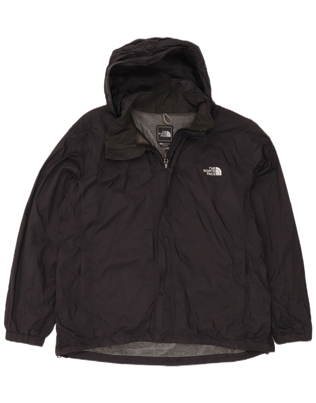 THE NORTH FACE Giacca antipioggia da uomo con cappuccio UK 42 XL Nylon nero