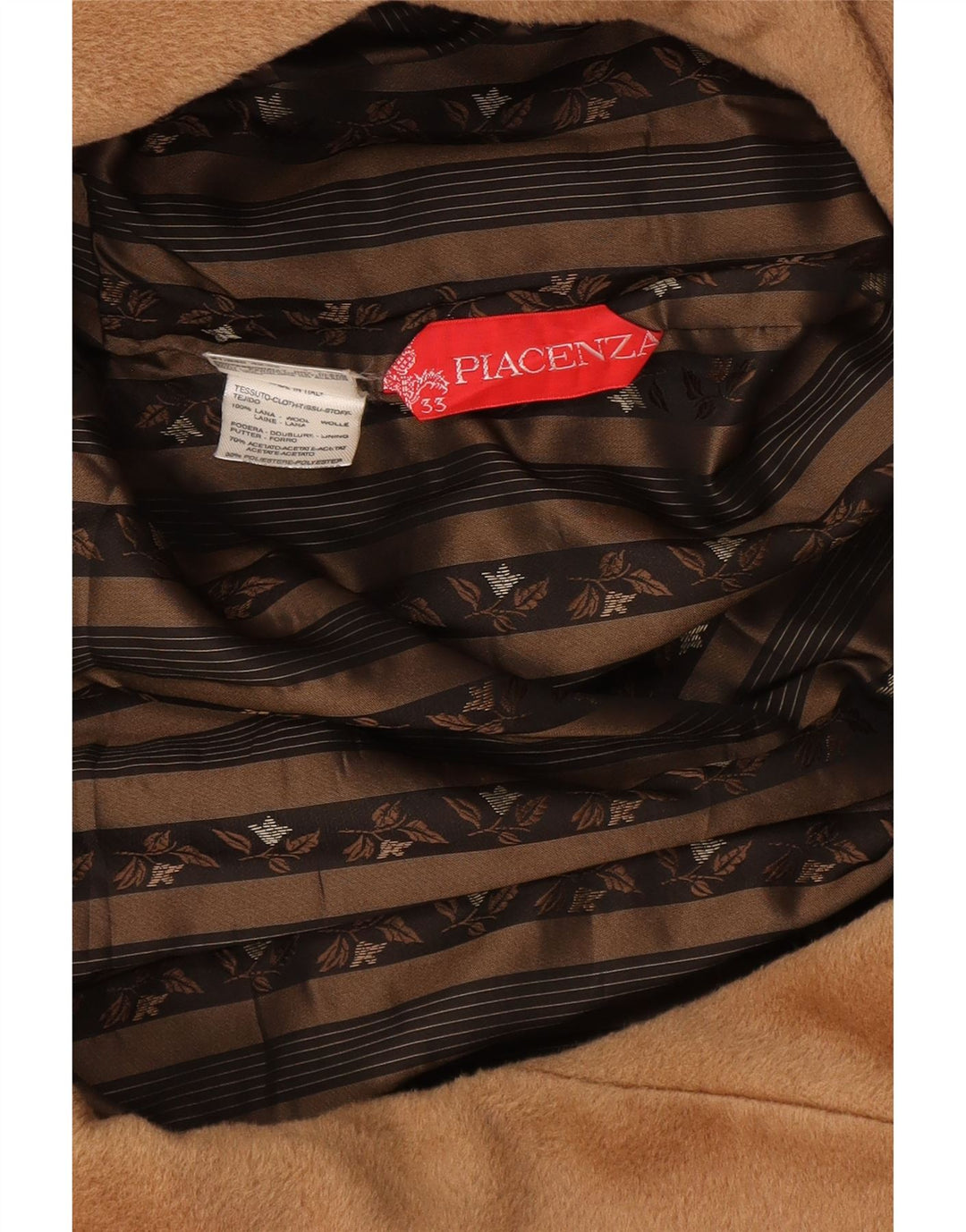 Soprabito manica 3/4 da donna Piacenza UK 12 Lana beige medio