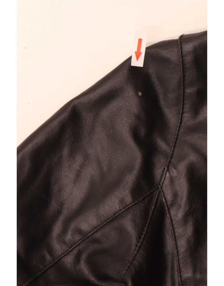 Giacca in Pelle Donna Vera Pelle IT 44 Media Nera