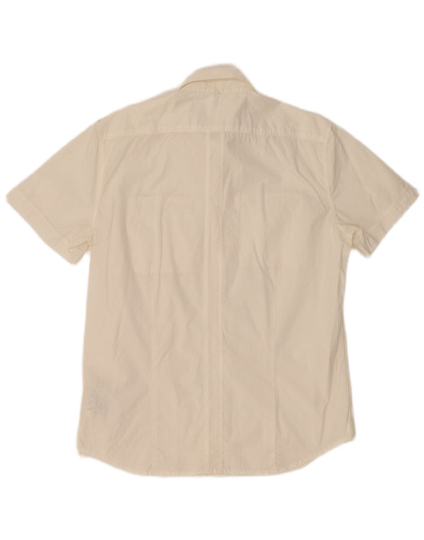 Camicia a maniche corte da uomo Gas XL in cotone bianco