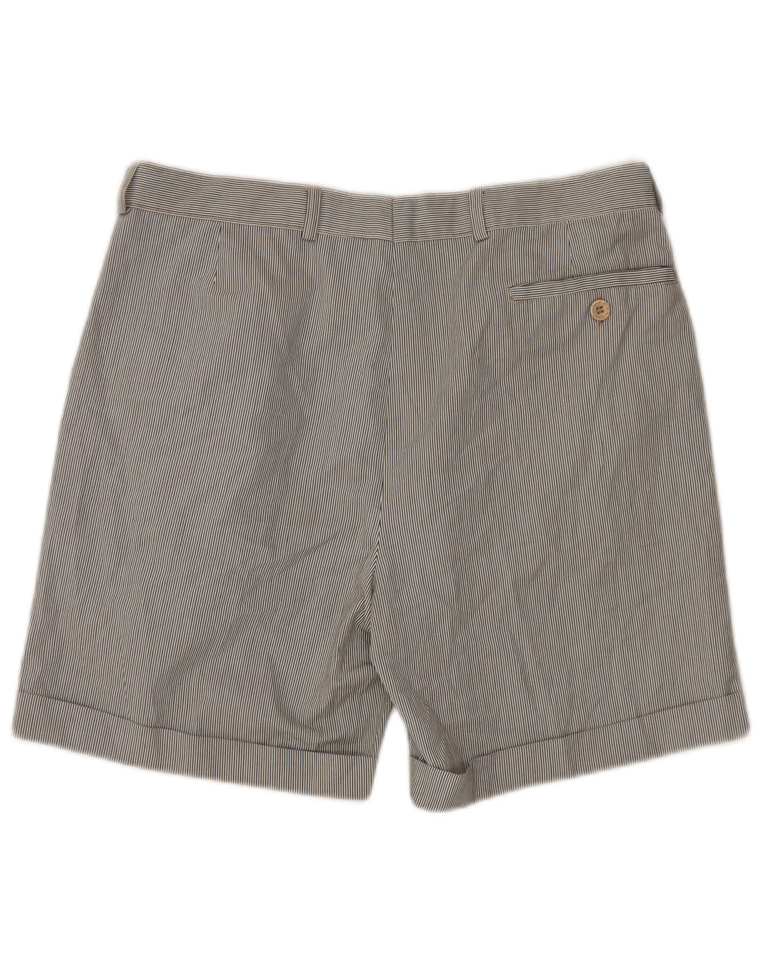 Pantaloncini chino con pegging da uomo VINTAGE IT 52 XL W34 Gessato multicolore