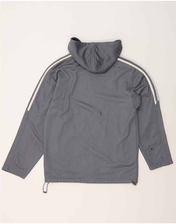 Maglione con cappuccio da uomo ADIDAS UK 34/36 piccolo grigio