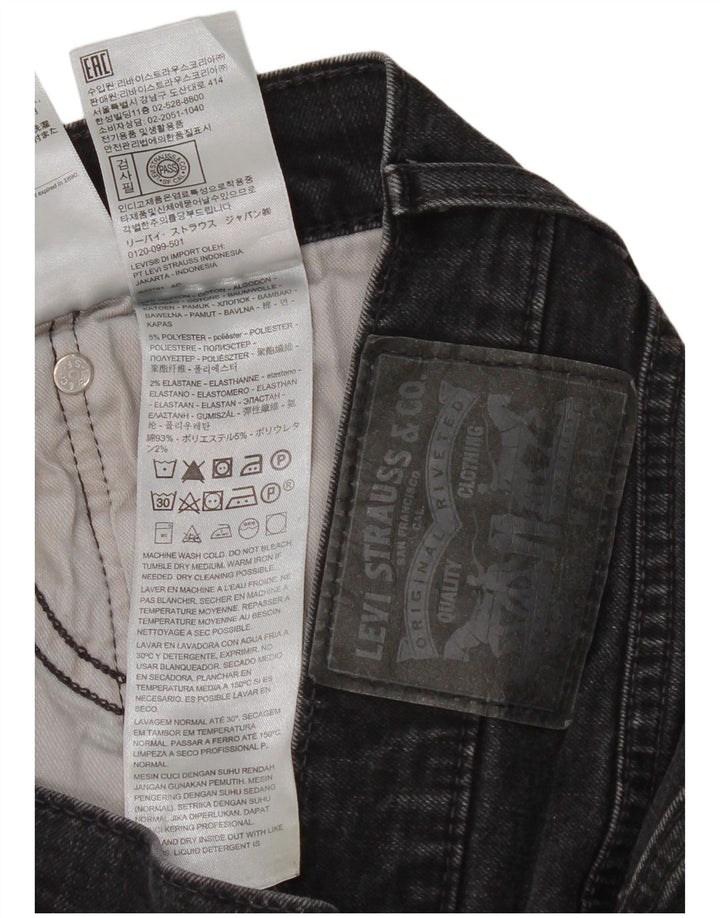 Jeans slim da uomo Levi's W33 L32 cotone nero
