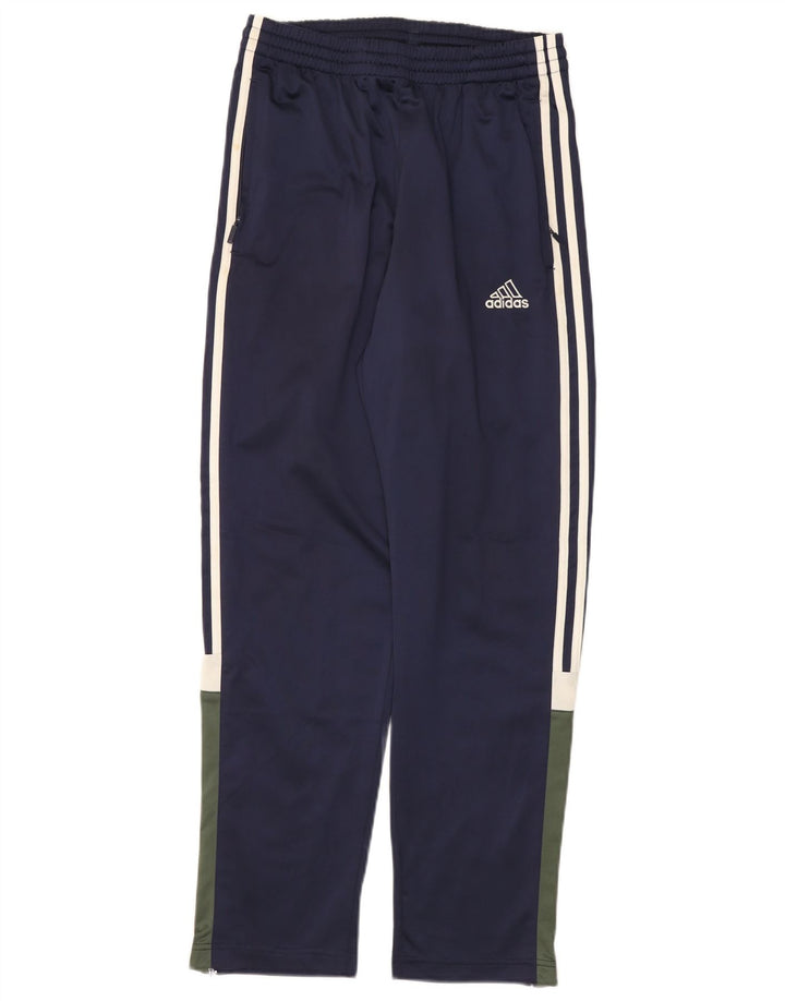Pantaloni da tuta da uomo ADIDAS UK 34/36 Small Blu Navy Colourblock