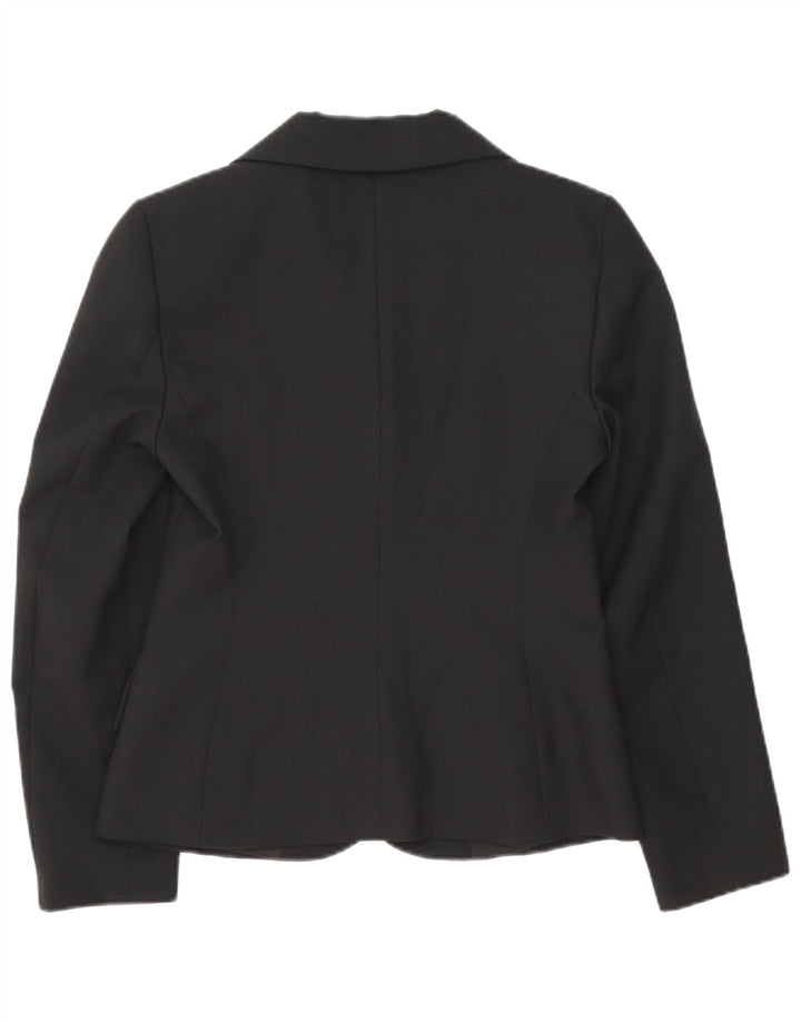 Giacca Blazer a 3 Bottoni da Donna Benetton IT 42 Medio Nero Poliestere