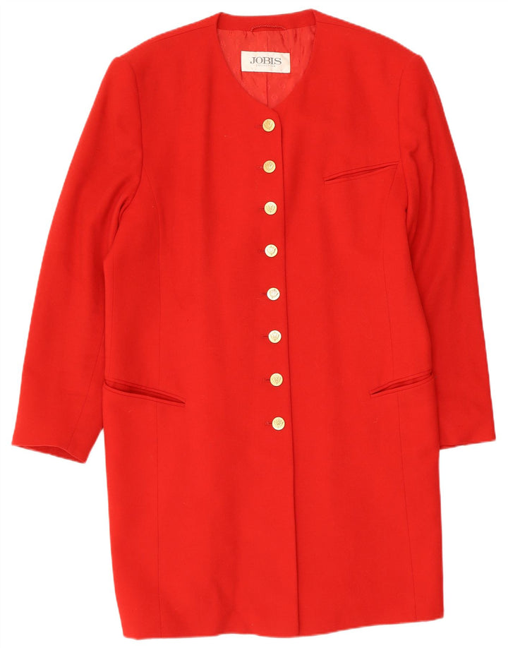 Soprabito Donna Jobis IT 42 Medio Rosso Lana d'agnello
