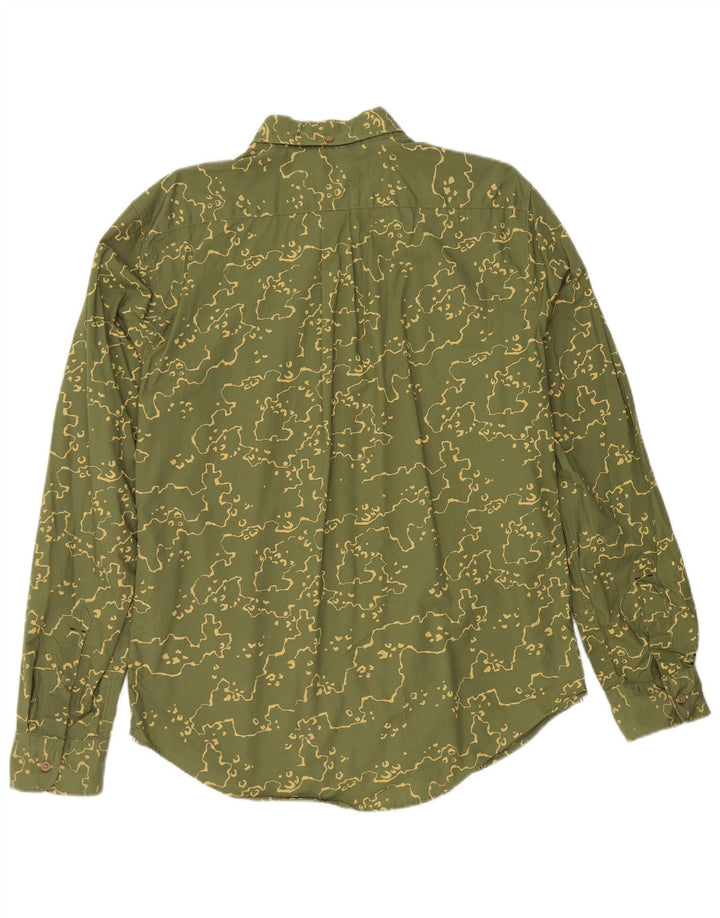 Camicia Levi's da uomo slim fit grande in cotone mimetico verde
